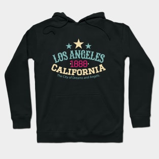 Los Angeles California 1888 - Los Angeles College style Logo Hoodie